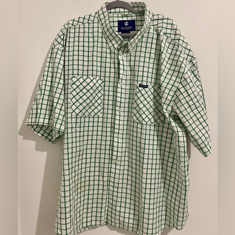Rockwear Green Checkered Men's Shirt